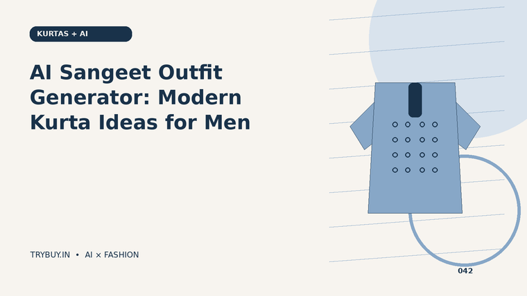 AI Sangeet Outfit Generator: Modern Kurta Ideas for Men