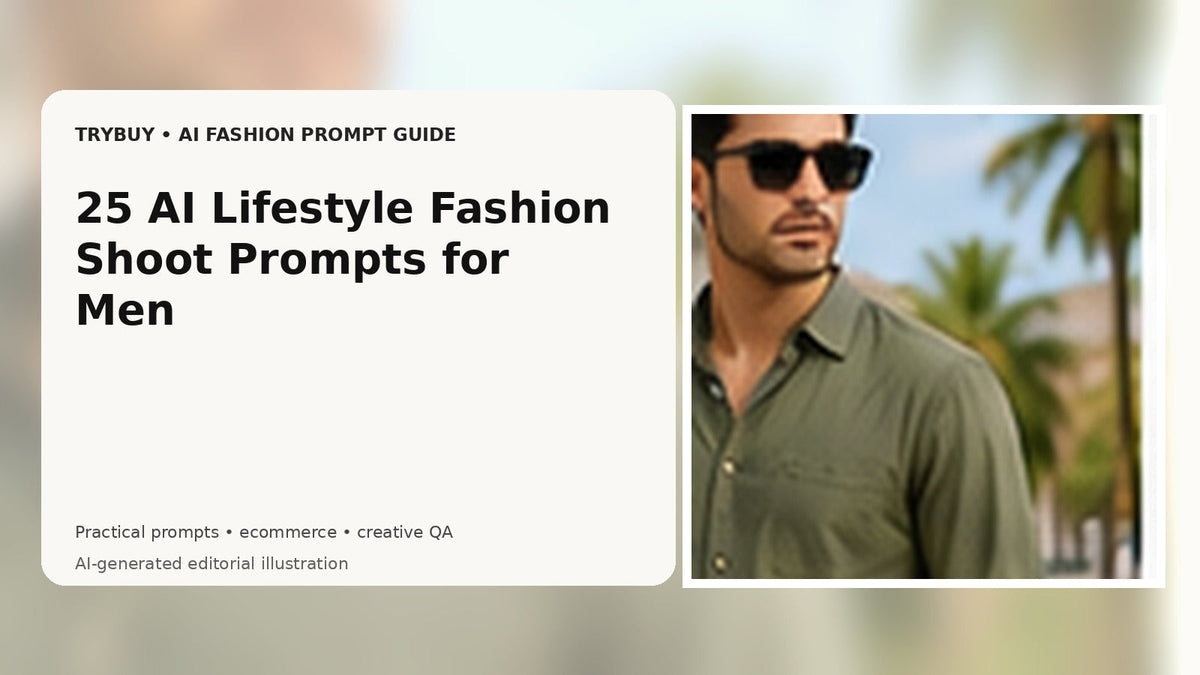 AI-generated editorial cover for men’s lifestyle fashion shoot prompts