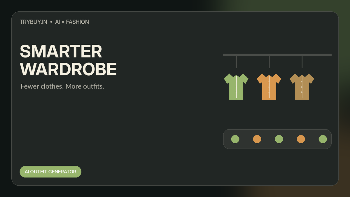 AI wardrobe planning for more outfit combinations