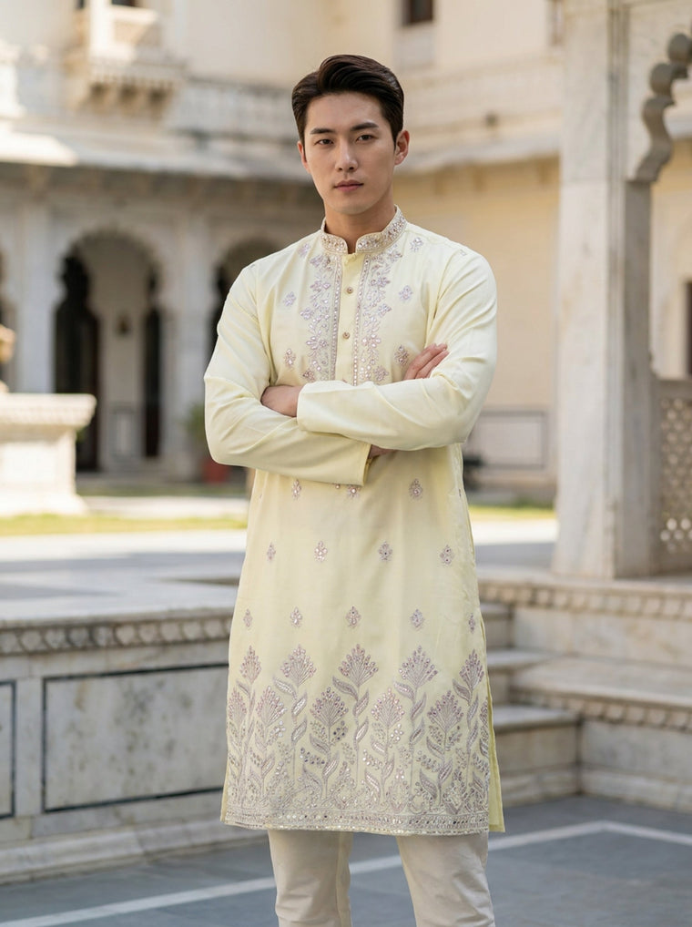 Kurta Embroidery Placement Guide: Collar, Placket, Cuffs and Hem