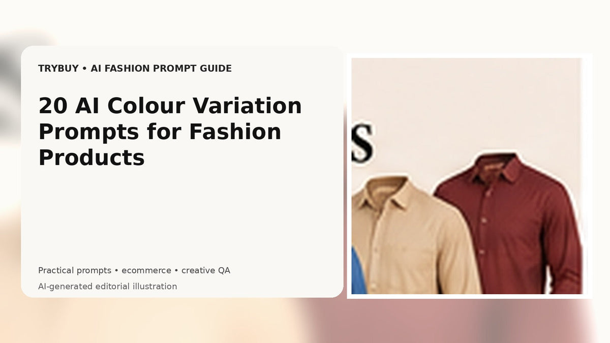 AI-generated editorial cover for fashion colour variation prompts