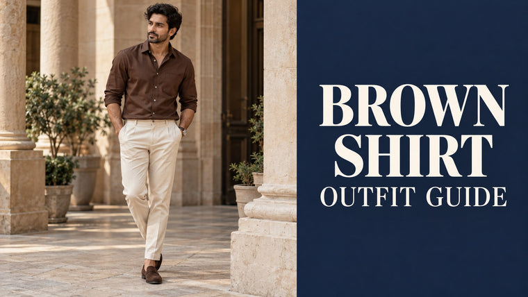 marrone camicia da uomo: Neutral styling guida per Chinos, Jeans e Trousers