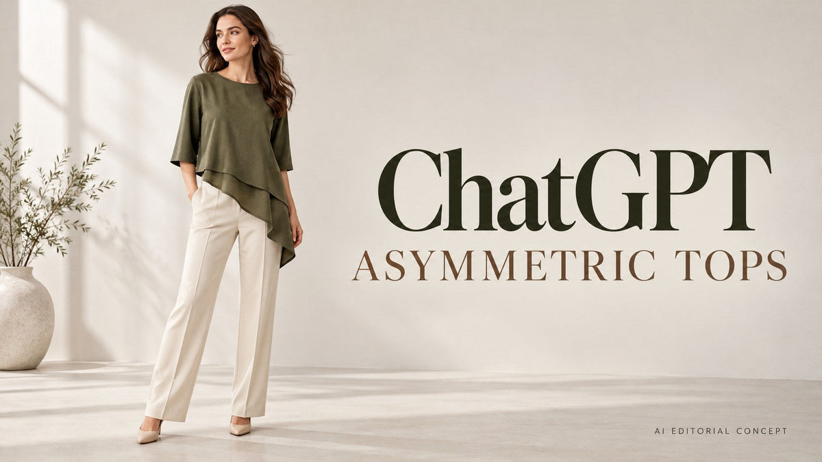 AI editorial concept: ChatGPT Women’s Asymmetric Top Prompts: Balance the Hem and Bottom Shape