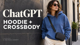 ChatGPT Crossbody Bag and Hoodie Prompts: Check the Strap Against the Pocket