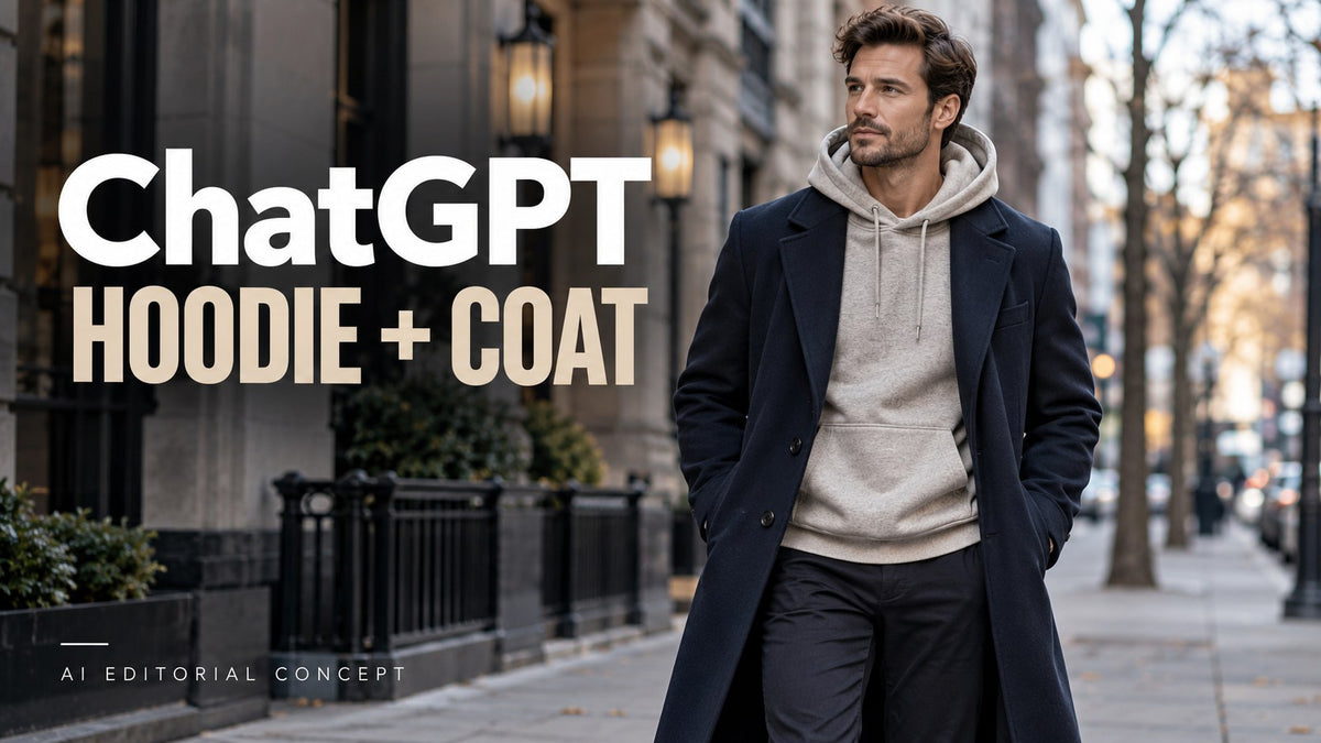 ChatGPT hoodie + coat — AI-generated editorial clothing concept