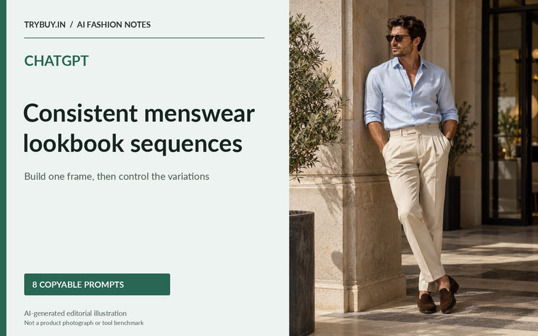 ChatGPT Image Prompts for Consistent Menswear Lookbook Sequences