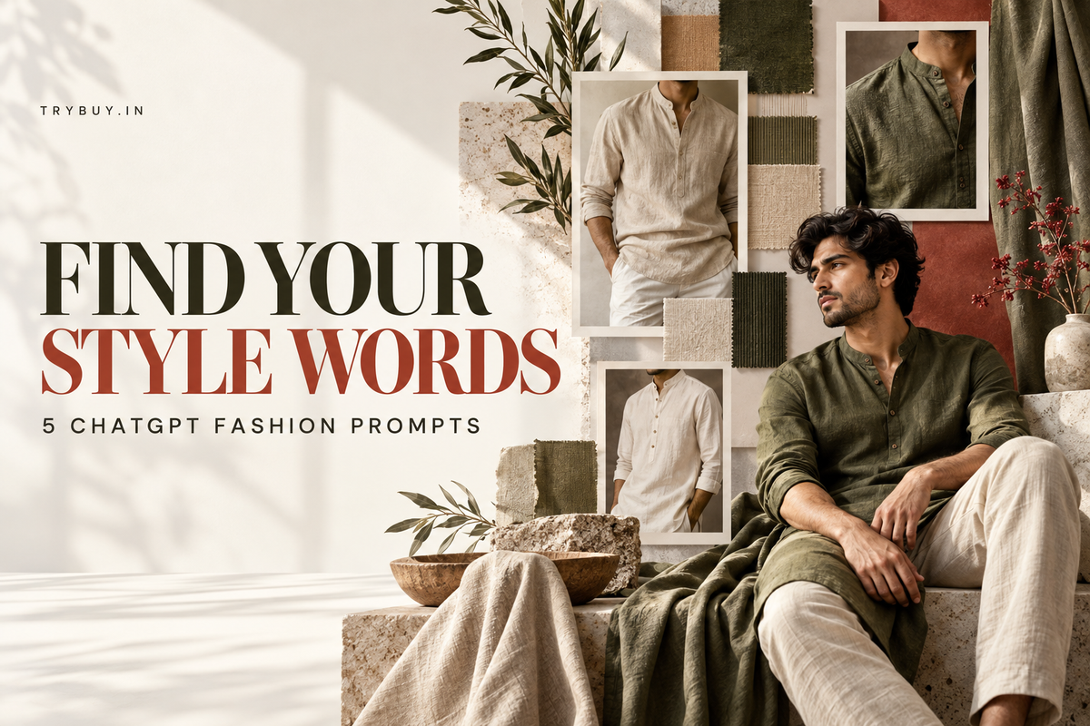 AI-generated fashion inspiration board cover with text Find Your Style Words.