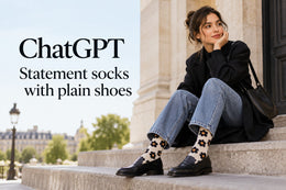 ChatGPT Prompts: Statement socks with plain shoes