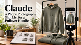 Claude: A Phone Photography Shot List for a Pullover Hoodie
