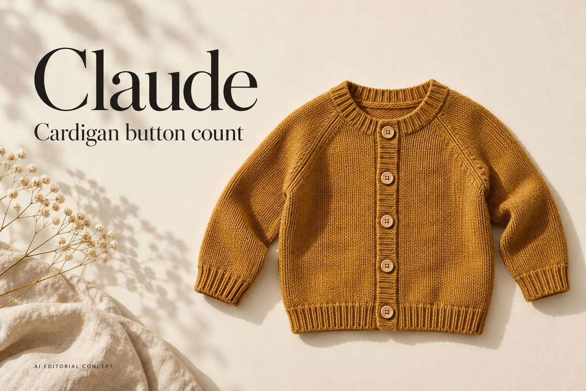 Claude — Cardigan button count — AI-generated editorial concept