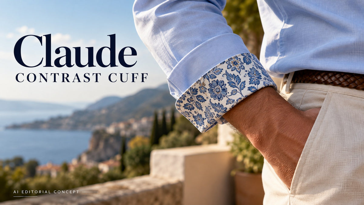 Claude contrast cuff — AI-generated editorial fashion concept