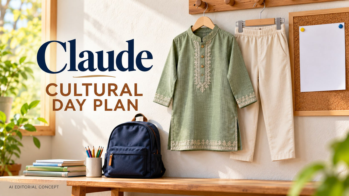 KI editorial concept: Claude School Cultural-Day Outfit Prompts: Turn the Notice into a Checklist