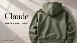 Claude Three-Panel Hoodie Briefs: Follow the Hood Seams Over the Crown