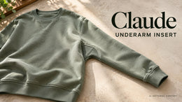 Claude Underarm-Gusset Sweatshirt Briefs: Show the Insert with a Simple Pose