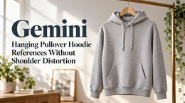 Gemini: Hanging Pullover Hoodie References Without Shoulder Distortion