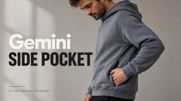 Gemini Hidden-Pocket Hoodie Image Prompts: Keep the Opening at the Side Seam
