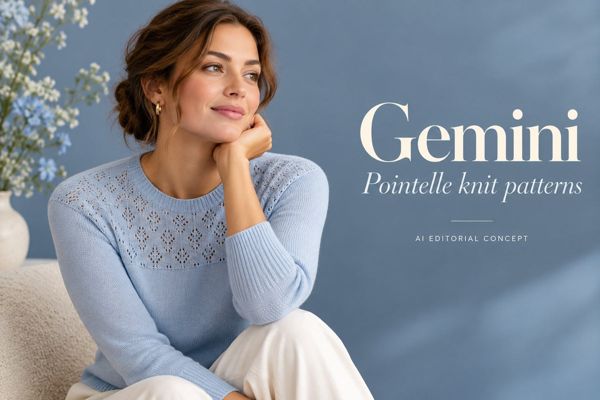 Gemini — Pointelle knit patterns — AI-generated editorial concept