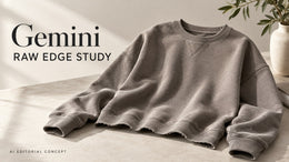 Gemini Raw-Edge Sweatshirt Image Prompts: Show the Finish Without Inventing Damage