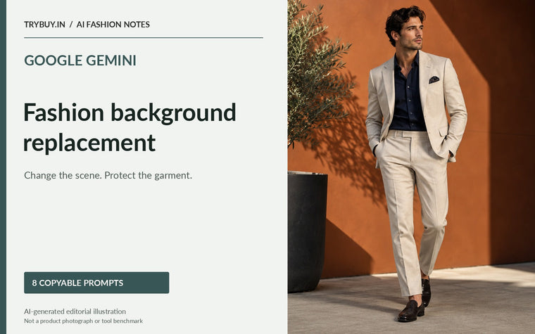 Google Gemini Fashion Background Prompts: Replace the Scene, Not the Garment