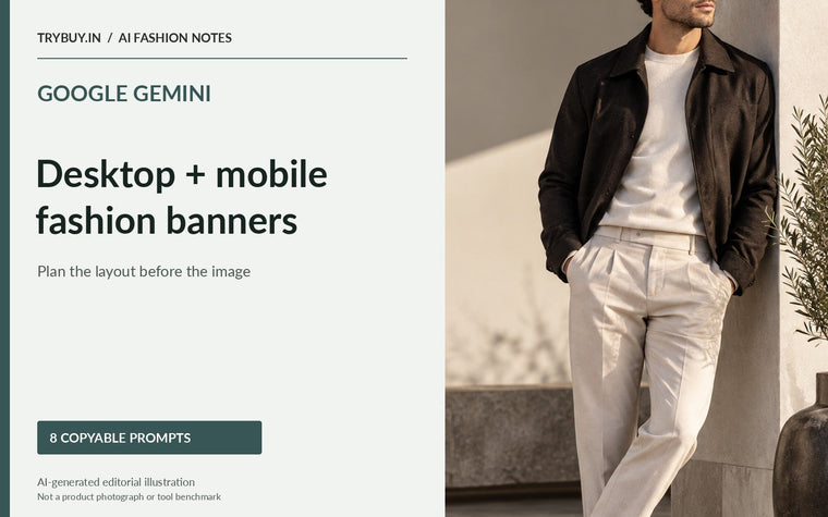 Google Gemini Fashion Banner Prompts for Desktop and Mobile Layouts