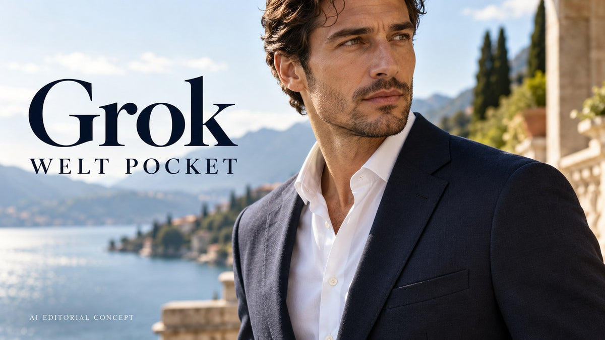 Grok welt pocket — AI-generated editorial fashion concept