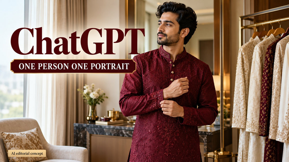 ChatGPT — ONE PERSON ONE PORTRKIT. KI-generated editorial concept, not a TryBuy product photograph.