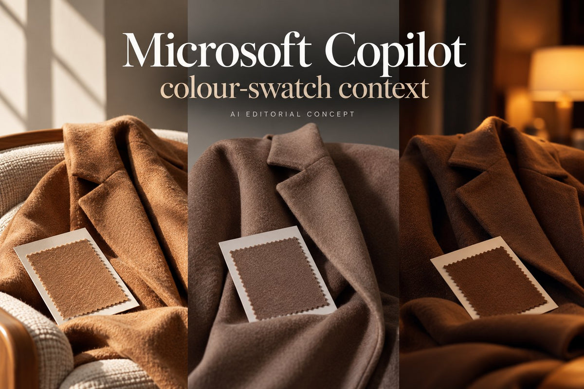 Microsoft Copilot — colour-swatch context — IA-generated editorial concept
