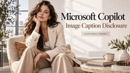 Microsoft Copilot Fashion Image Caption Disclosure prompt