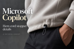 Microsoft Copilot Hoodie Hem-Cord Stopper Prompts