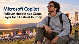 Microsoft Copilot: Pullover Hoodie as a Casual Layer for a Festival Journey