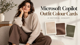 Microsoft Copilot Women’s Outfit Colour Card prompt