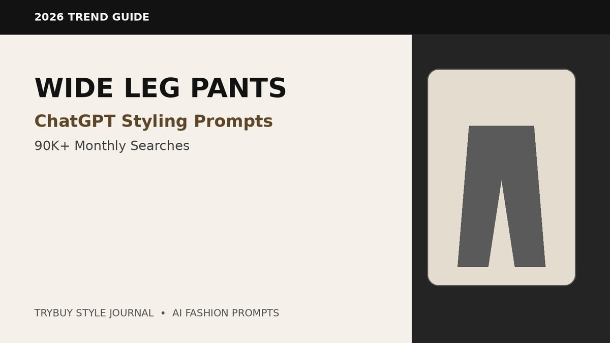 Wide leg pants ChatGPT styling prompts 2026