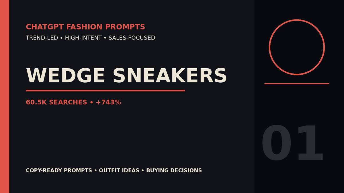Wedge sneakers ChatGPT fashion prompts 2026