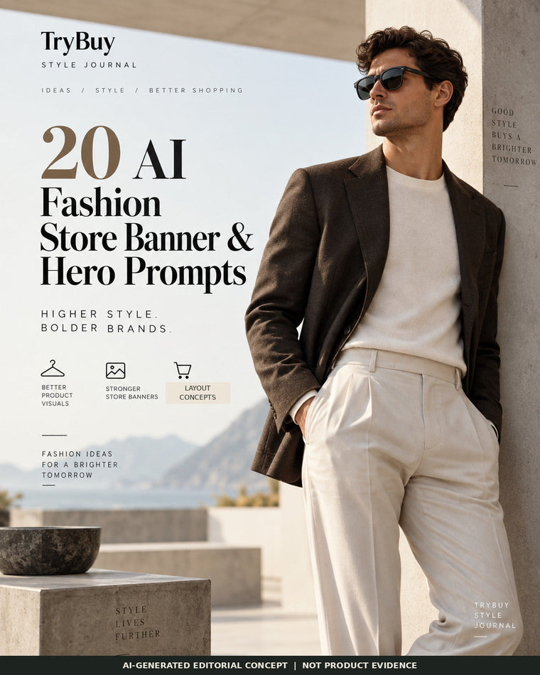 20 AI Store Banner & Hero Image Prompts for Fashion Ecommerce