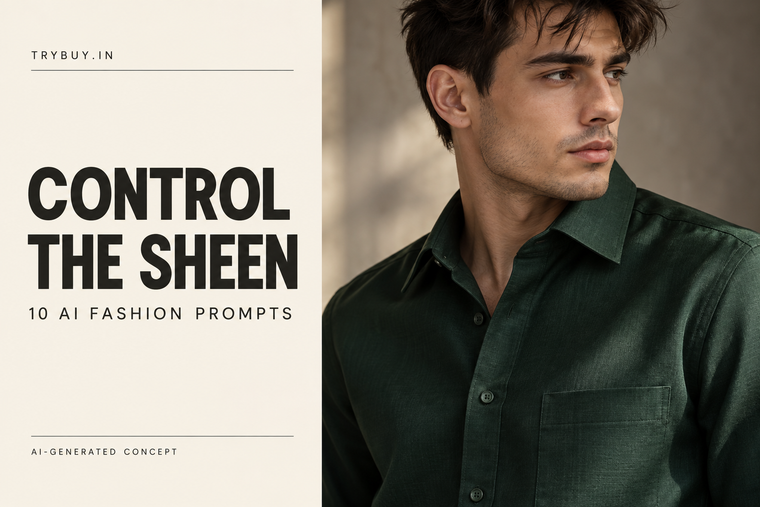 10 AI Fabric Sheen and Gloss Control Prompts for hombrewear Images