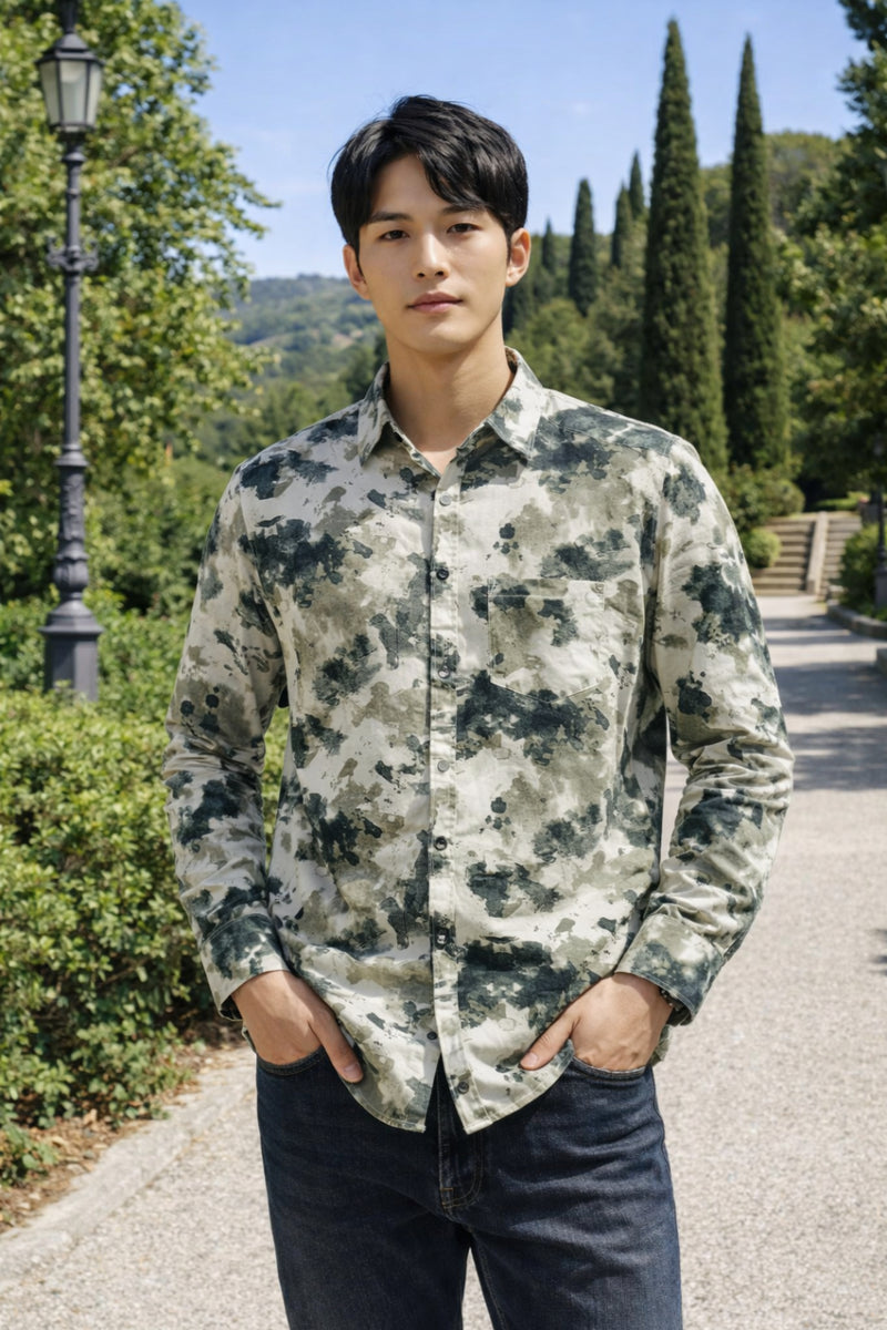 Men Brooklyn Printed Slim Fit Casual Shirt - TB_2106 3