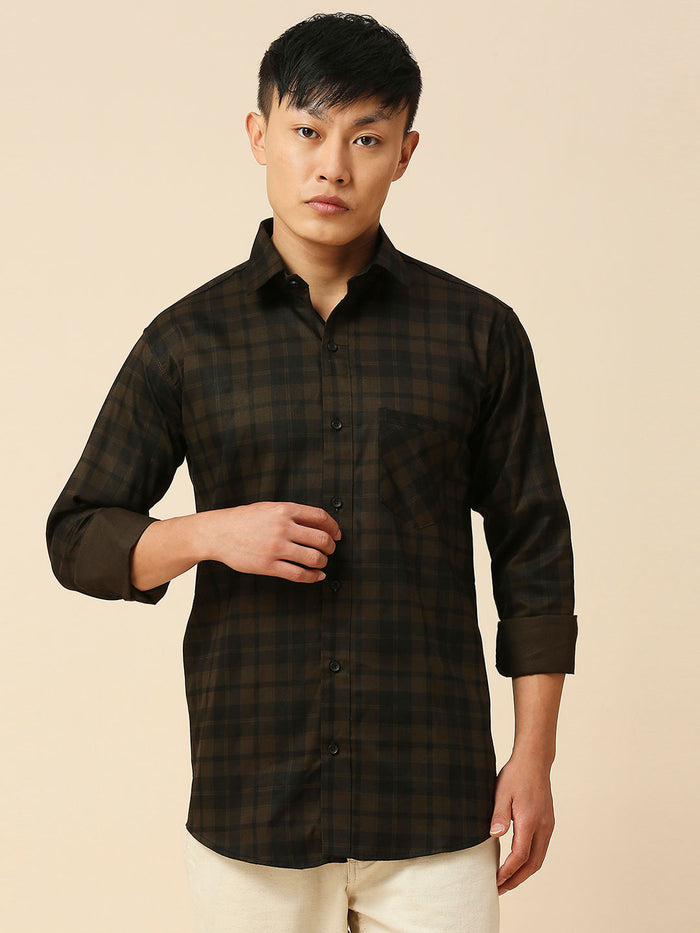 Classic Cotton Checked Shirt for Men 2