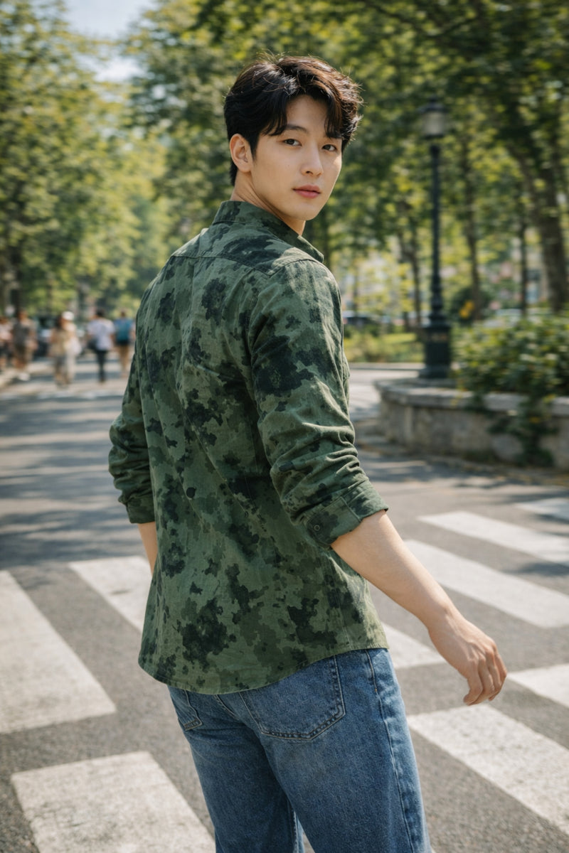 Men Brooklyn Printed Slim Fit Casual Shirt - TB_2108 5