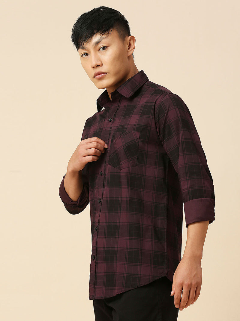 Blissful Cotton Checked Shirt for Men 3