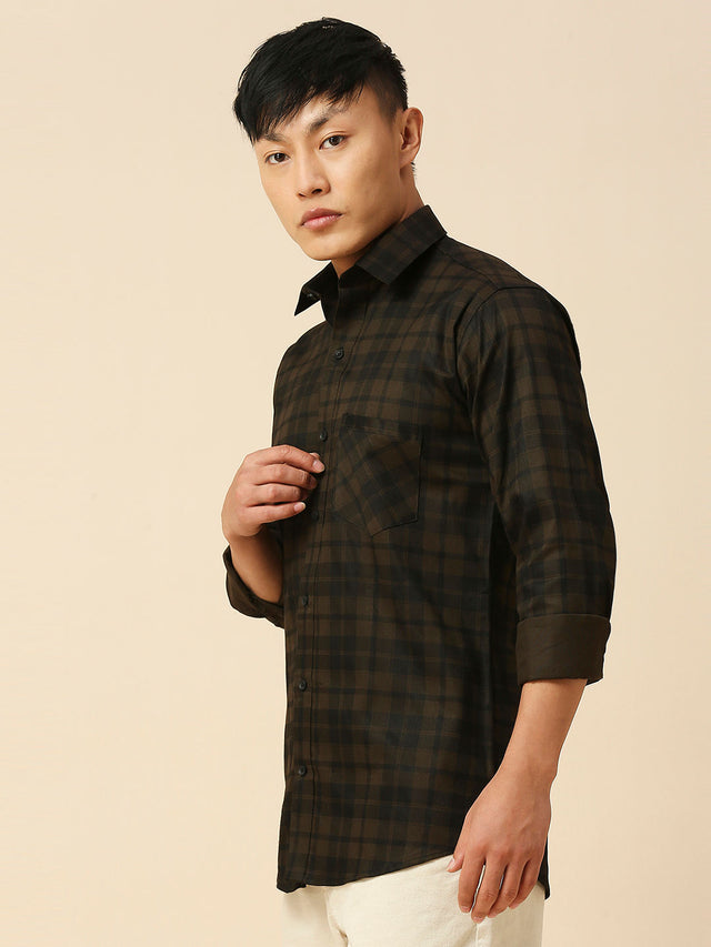 Classic Cotton Checked Shirt for Men