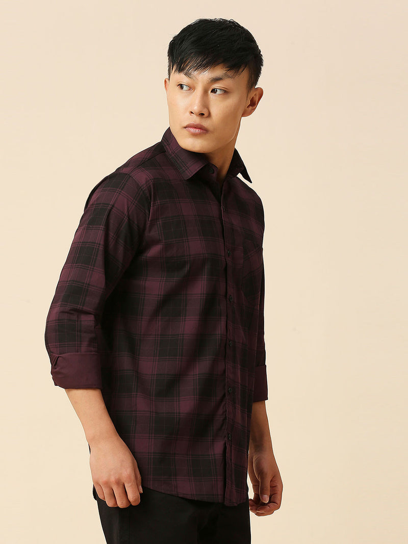 Blissful Cotton Checked Shirt for Men 4