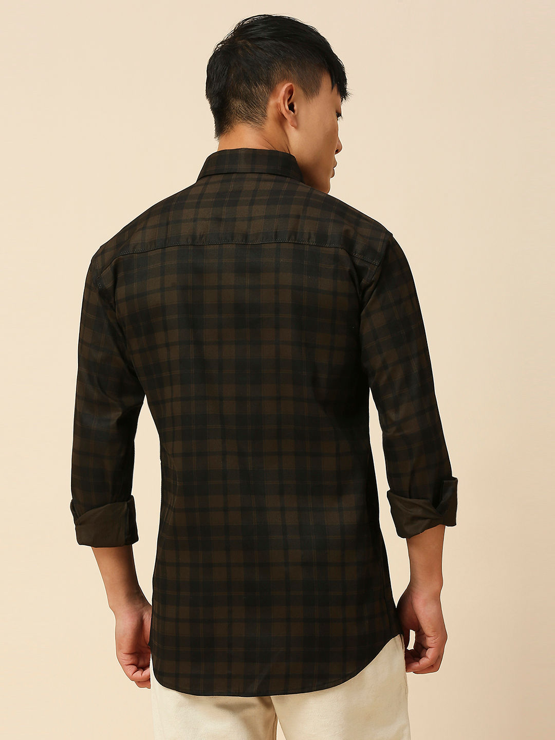 Classic Cotton Checked Shirt for Men