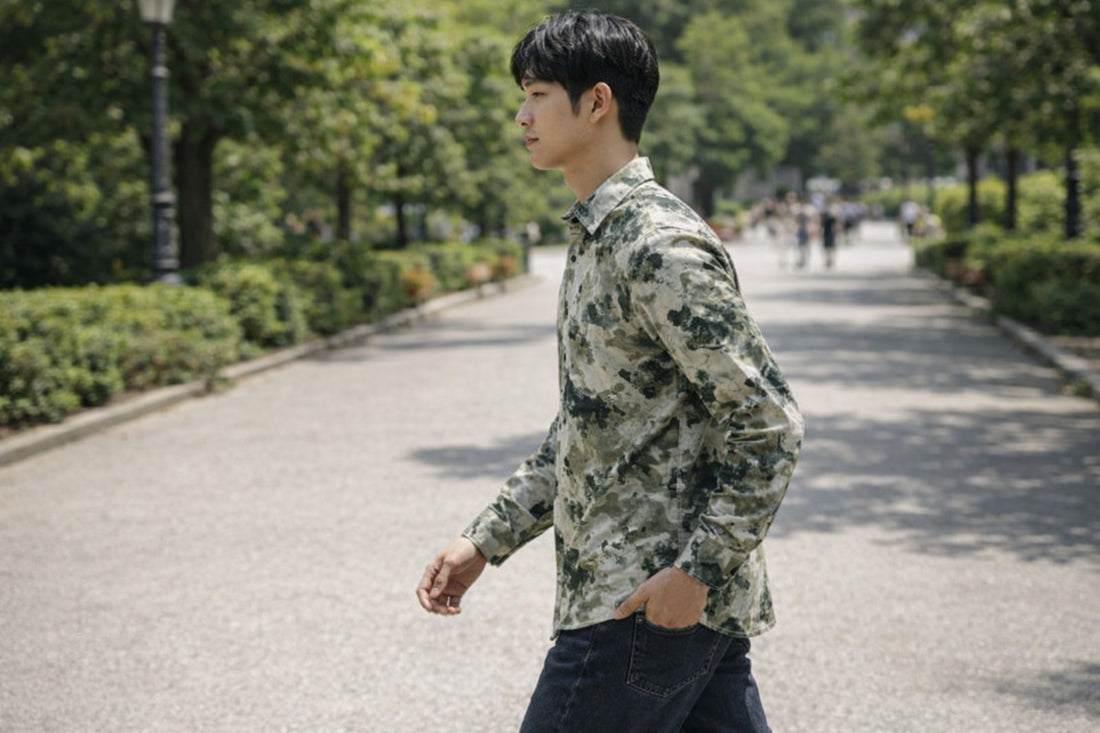 Men Brooklyn Printed Slim Fit Casual Shirt - TB_2106