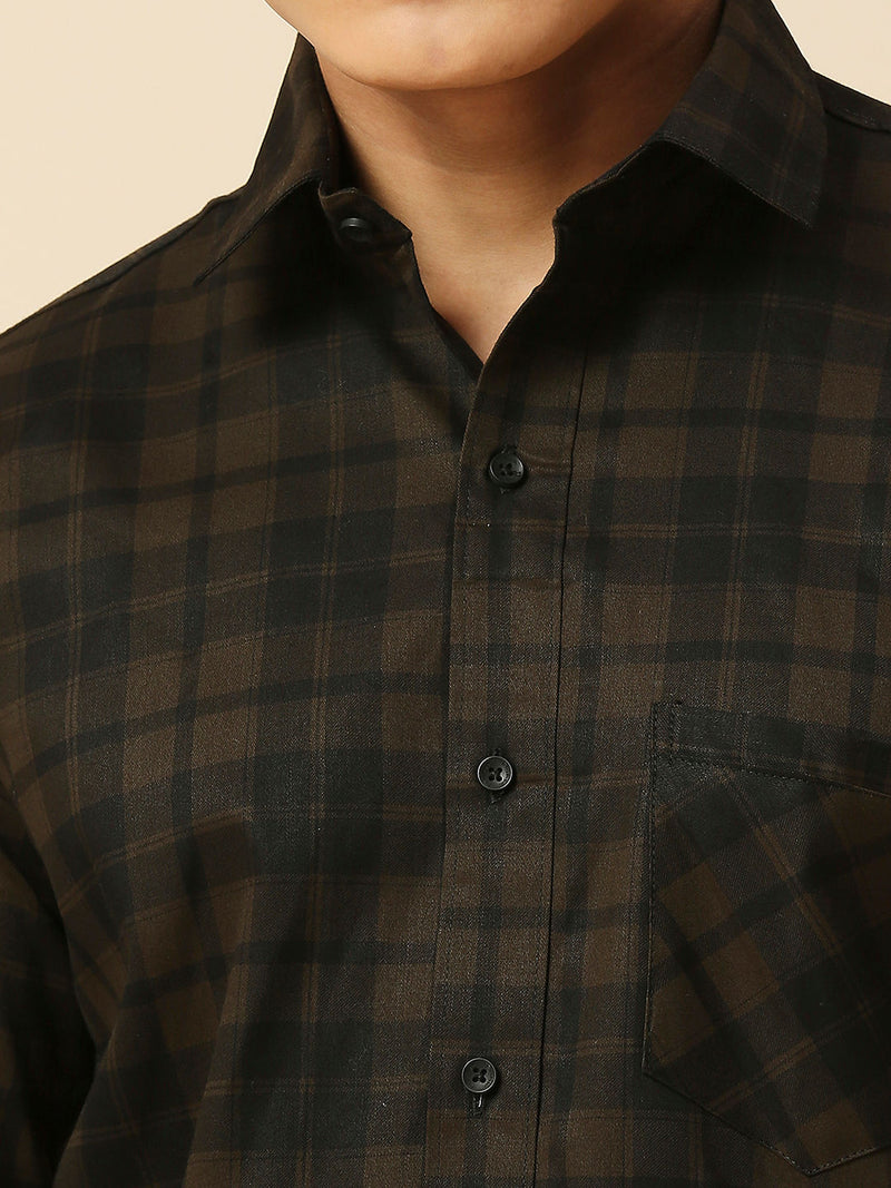 Classic Cotton Checked Shirt for Men 5