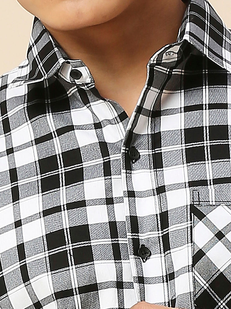 Smooth Checked Cotton Shirt for Men 6