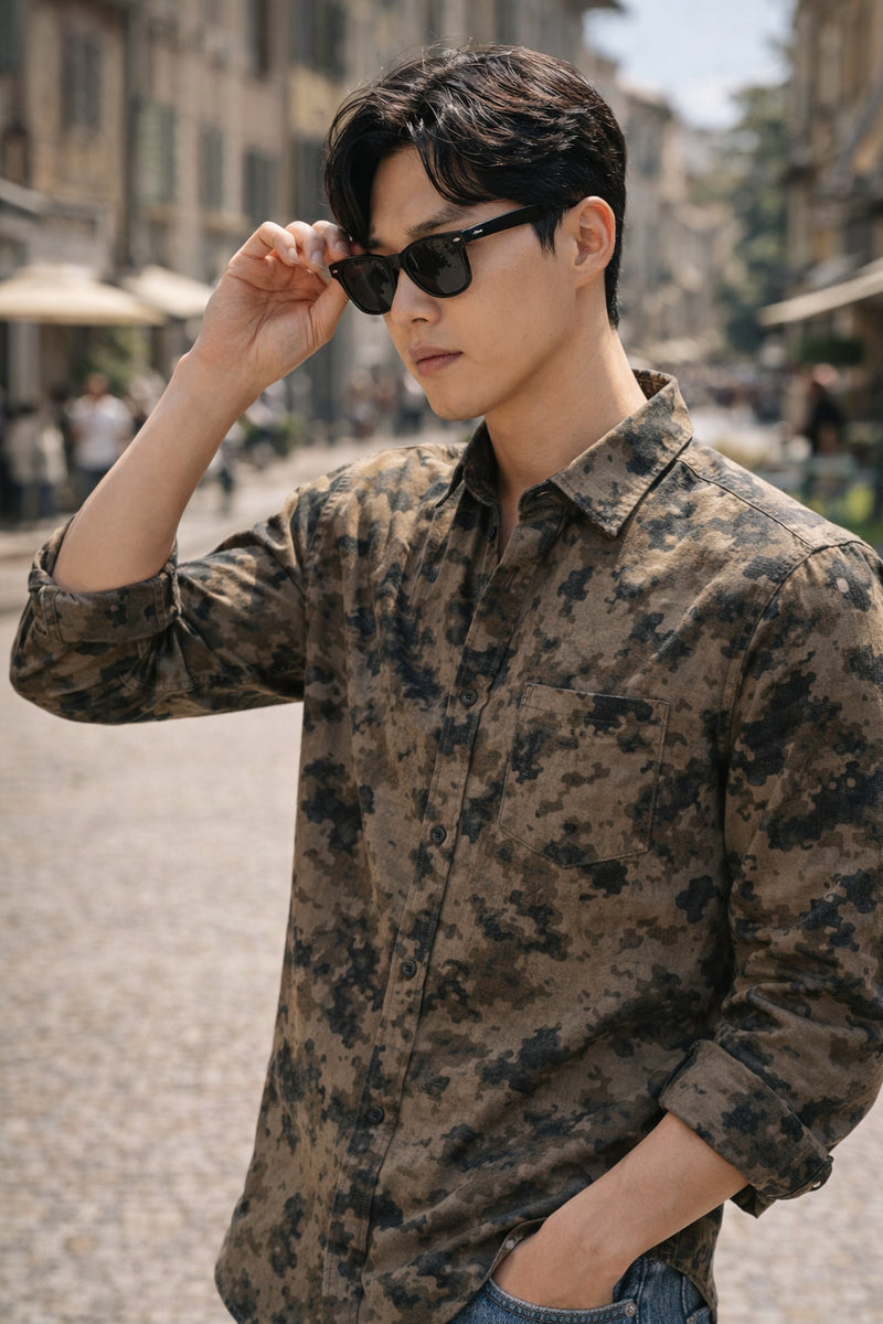 Men Brooklyn Printed Slim Fit Casual Shirt - TB_2107 7