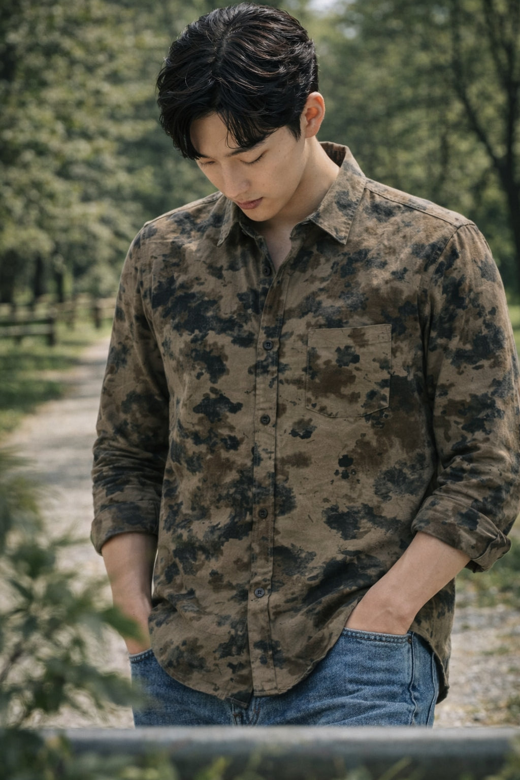 Men Brooklyn Printed Slim Fit Casual Shirt - TB_2107