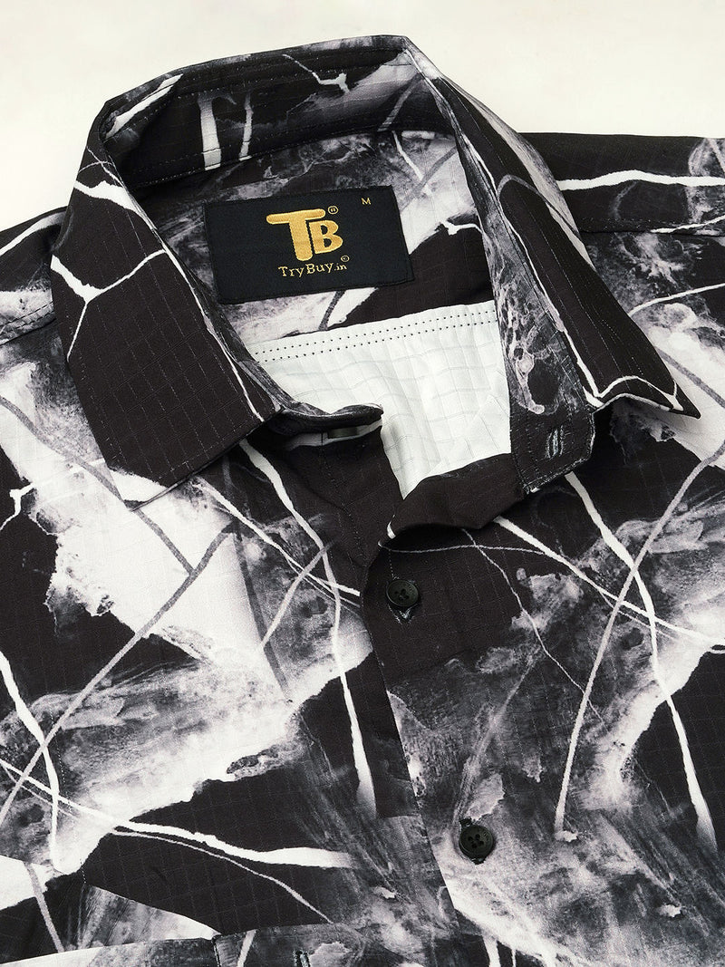 Menton Abstract Printed Shirts for Men 9