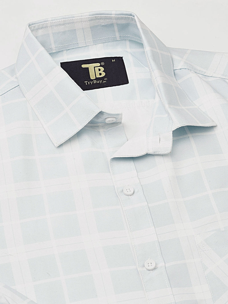 Capture Cotton Checked Shirt for Men 7