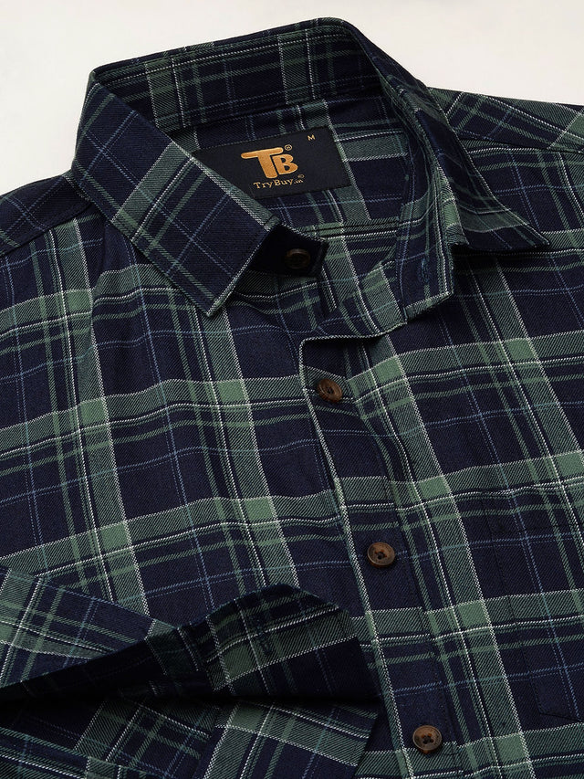 Mason multicolour checked cotton shirt product detail